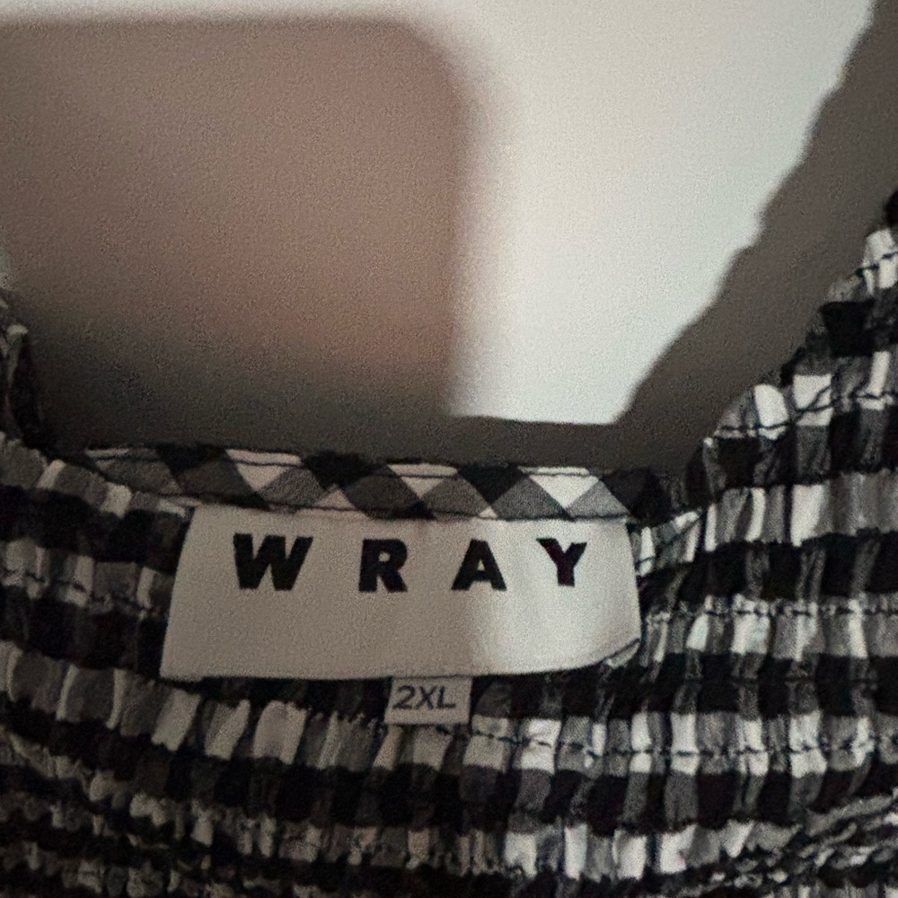 Black and White Gingham Sleeveless Women’s Dress - Picture 12 of 12